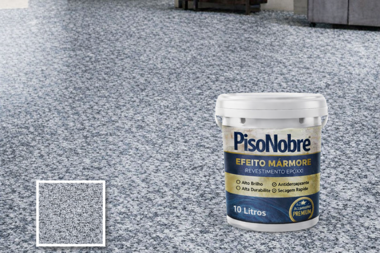 Revestimento Epóxi Efeito Mármore Alta Durabilidade + BRINDE HOJE 🔥Kit Ferramentas de Aplicação🔥srcset=